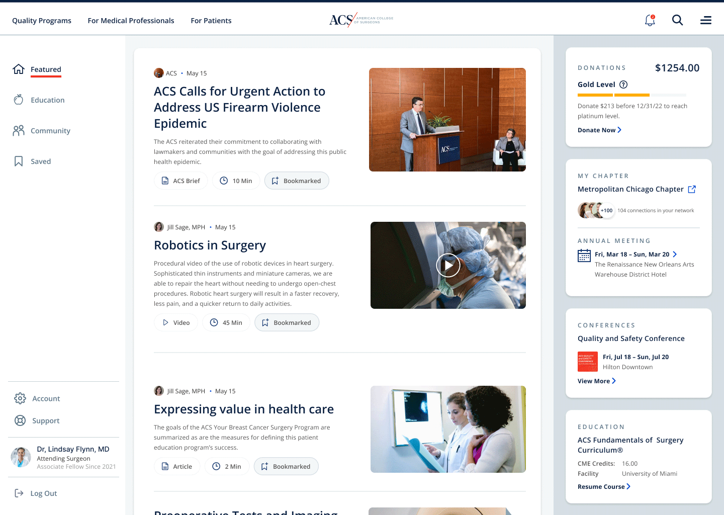 Surgeon Dashboard